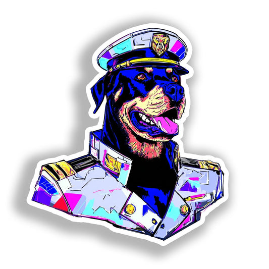Rottweiler Dog Vinyl Decal Sticker for Car, Laptop, Tumbler and more # A018009-4" x 4"