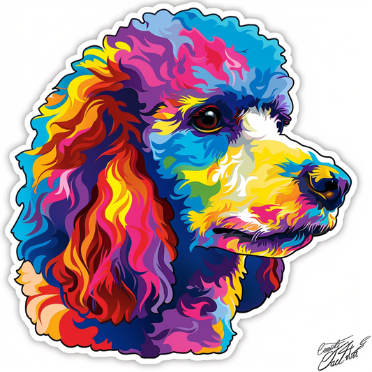 Poodle Dog Vinyl Decal Sticker for Car, Laptop, Tumbler and more # F012647