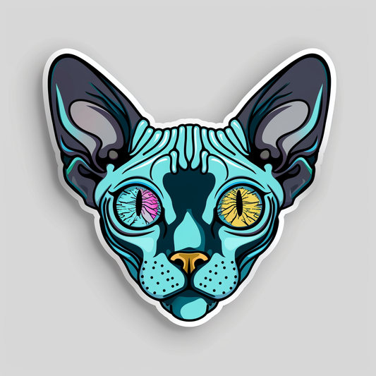 Sphynx Cat Vinyl Decal Sticker for Car, Laptop, Tumbler and more # F07574