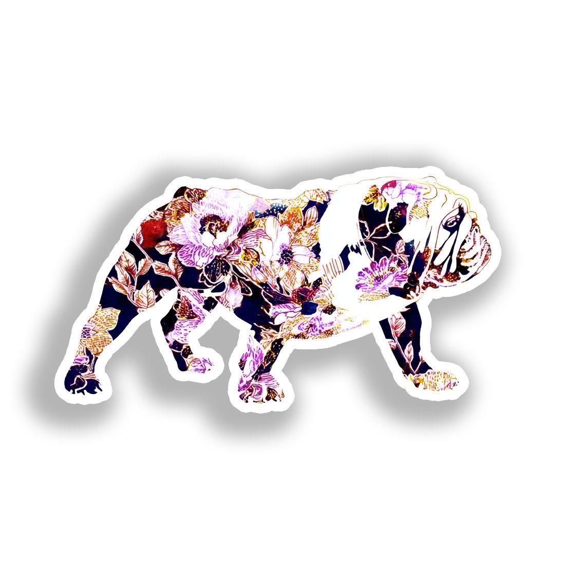 Bulldog English Dog Vinyl Decal Sticker for Car, Laptop, Tumbler and more # A018954-4" x 4"