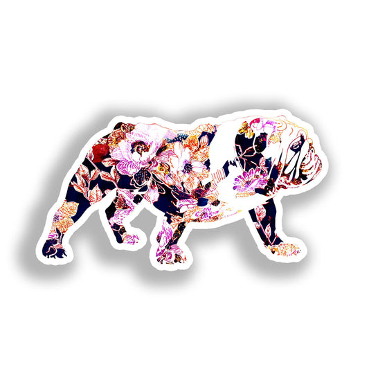 Bulldog English Dog Vinyl Decal Sticker for Car, Laptop, Tumbler and more # A018954-4" x 4"