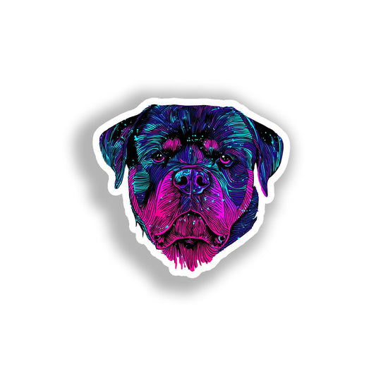 Rottweiler Dog Vinyl Decal Sticker for Car, Laptop, Tumbler and more # A018325-4" x 4"