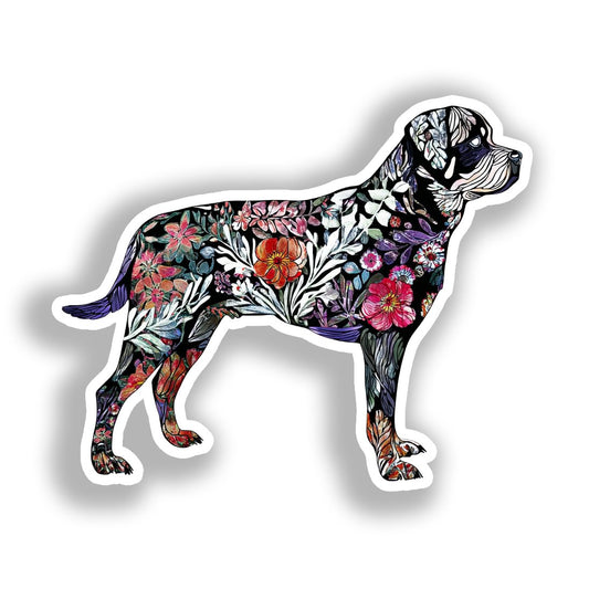 Rottweiler Dog Vinyl Decal Sticker for Car, Laptop, Tumbler and more # A018120-4" x 4"
