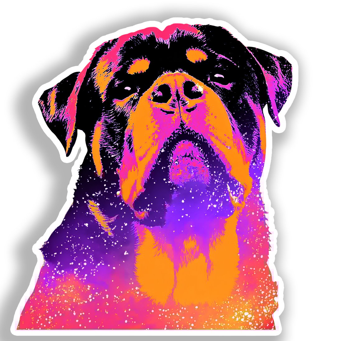 Rottweiler Dog Vinyl Decal Sticker for Car, Laptop, Tumbler and more # A018320-4" x 4"