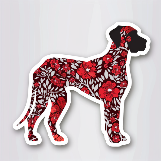 Great Dane Dog Expressive surreal Vinyl Decal Sticker for Car, Laptop, Tumbler and more # F022772