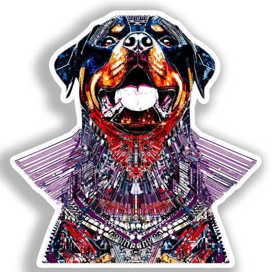 Rottweiler Dog Vinyl Decal Sticker for Car, Laptop, Tumbler and more # A018281-4" x 4"