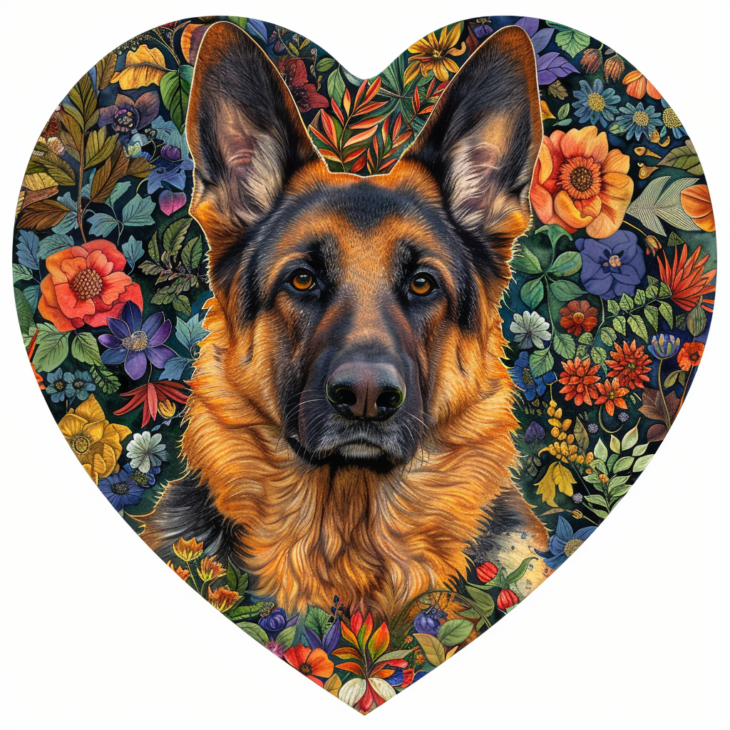 German Shepherd Dog Vinyl Decal Sticker for Car, Laptop, Tumbler and more # F011329