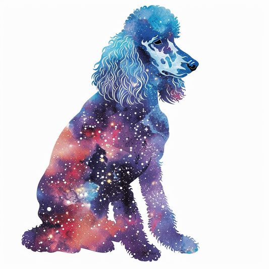 Poodle Dog galaxy Vinyl Decal Sticker for Car, Laptop, Tumbler and more # F012386