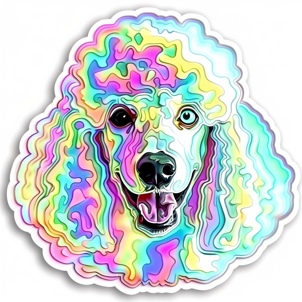 Poodle Dog heartcore Vinyl Decal Sticker for Car, Laptop, Tumbler and more # F012306