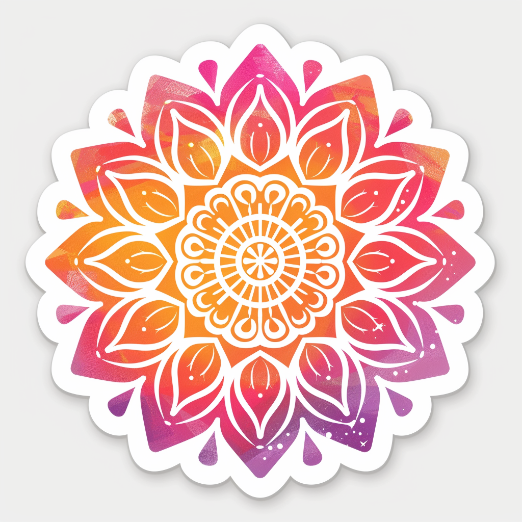 Mandala Vinyl Decal Sticker for Car, Laptop, Tumbler and more # F08255