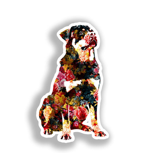 Rottweiler Dog Vinyl Decal Sticker for Car, Laptop, Tumbler and more # A018203-4" x 4"