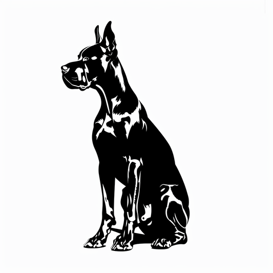 Great Dane Dog Expressive surreal Vinyl Decal Sticker for Car, Laptop, Tumbler and more # F022688