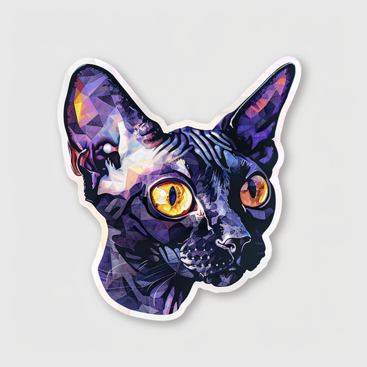 Devon Rex Cat Vinyl Decal Sticker for Car, Laptop, Tumbler and more # F09789