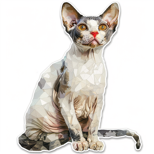 Devon Rex Cat Vinyl Decal Sticker for Car, Laptop, Tumbler and more # F09754