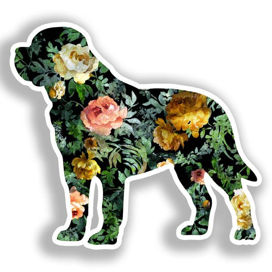 Rottweiler Dog Vinyl Decal Sticker for Car, Laptop, Tumbler and more # A018200-4" x 4"