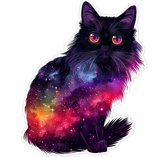 Adorable Turkish Angora Cat  Vinyl Decal Sticker for Car, Laptop, Tumbler and more # F020839-4" x 4"