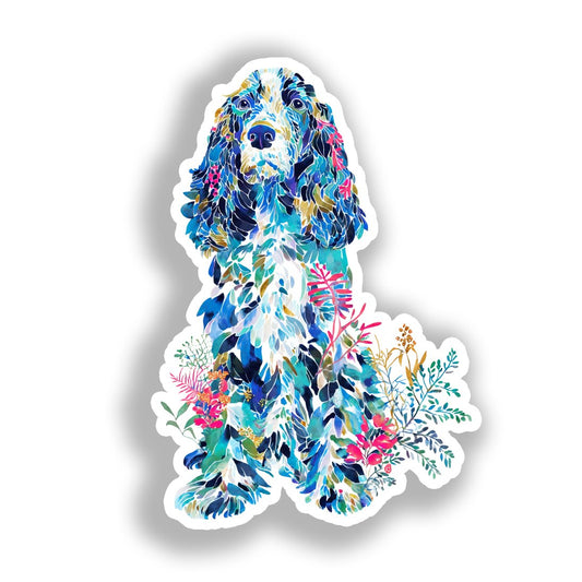 Cocker Spaniel Dog Vinyl Decal Sticker for Car, Laptop, Tumbler and more # A018803-4" x 4"