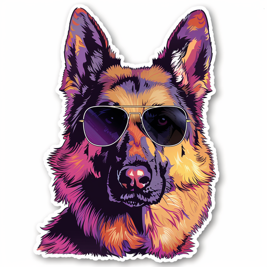 German Shepherd Dog Vinyl Decal Sticker for Car, Laptop, Tumbler and more # F011604