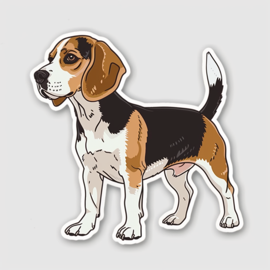 Beagle dog Vinyl Decal Sticker for Car, Laptop, Tumbler and more # F012051