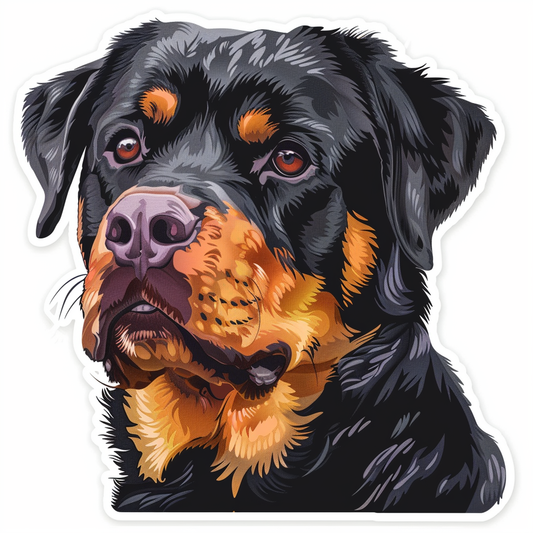 Rottweiler Dog Vinyl Decal Sticker for Car, Laptop, Tumbler and more # F07627