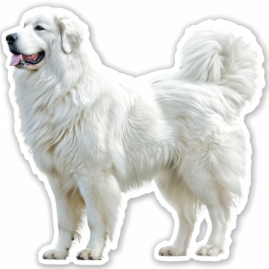 Sticker of Great Pyrenees dog  Vinyl Decal Sticker for Car, Laptop, Tumbler and more # F023603