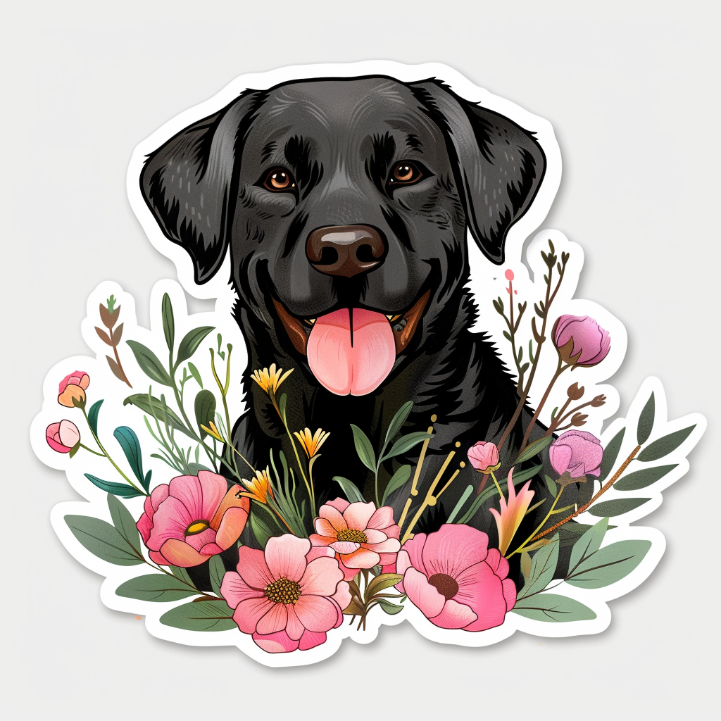 Labrador Retriever Dog Vinyl Decal Sticker for Car, Laptop, Tumbler and more # F07243