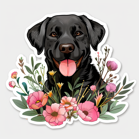 Labrador Retriever Dog Vinyl Decal Sticker for Car, Laptop, Tumbler and more # F07243
