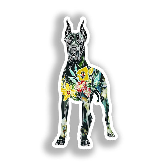 Great Dane Dog Vinyl Decal Sticker for Car, Laptop, Tumbler and more # A019530-4" x 4"