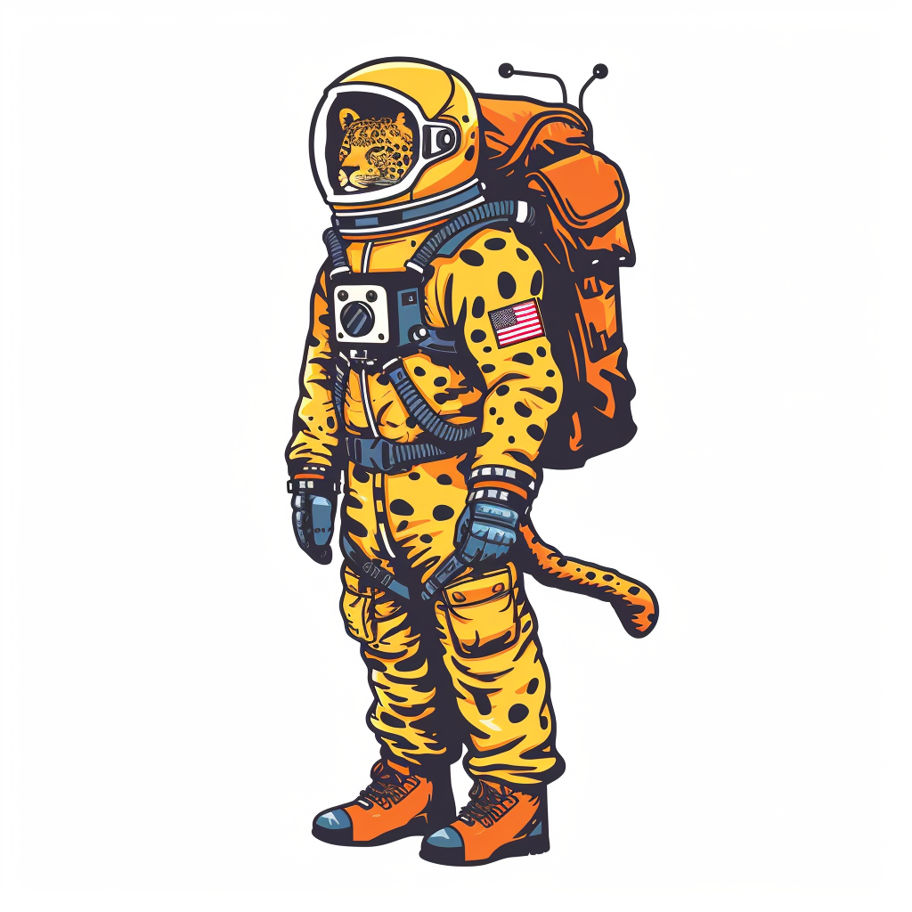 Leopard majestic Expressive surreal Vinyl Decal Sticker for Car, Laptop, Tumbler and more # F022517