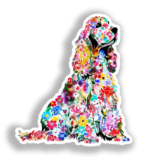 Cocker Spaniel Dog Vinyl Decal Sticker for Car, Laptop, Tumbler and more # A018801-4" x 4"