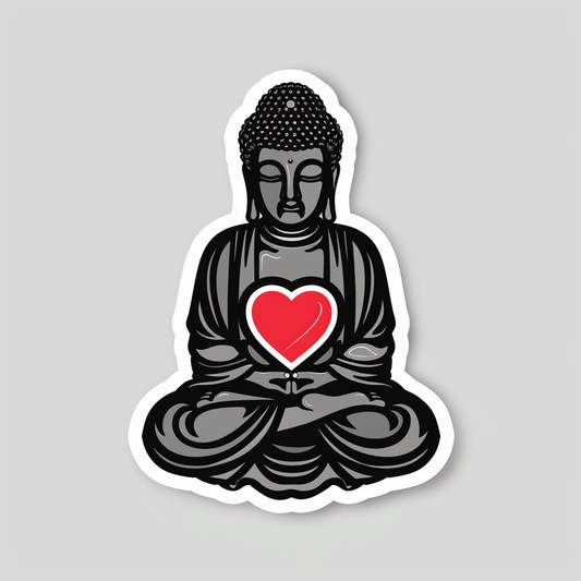 Buddha majestic Expressive surreal Vinyl Decal Sticker for Car, Laptop, Tumbler and more # F017098
