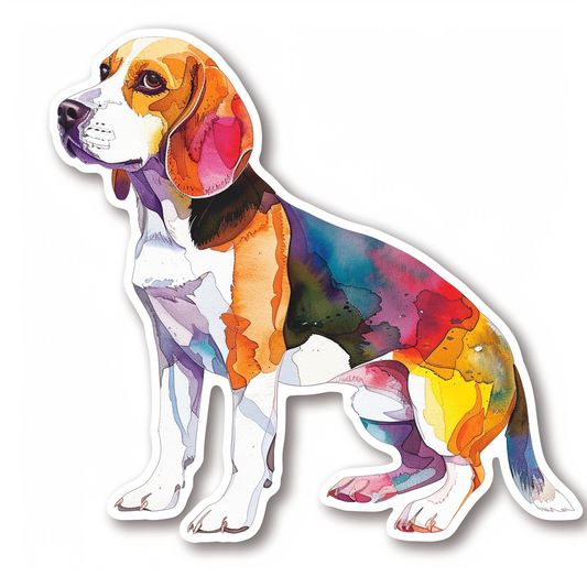 Beagle dog Vinyl Decal Sticker for Car, Laptop, Tumbler and more # F012128