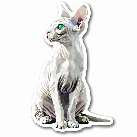 Sphynx Cat Vinyl Decal Sticker for Car, Laptop, Tumbler and more # F07921