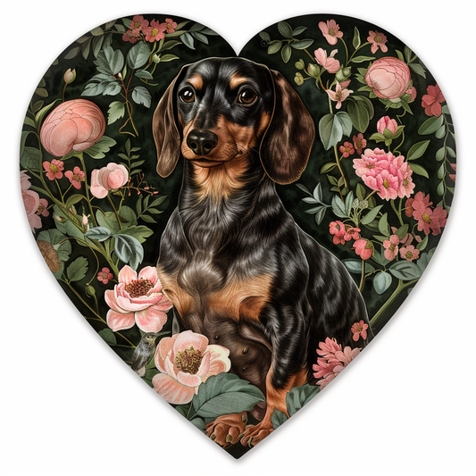Dachshund Dog Heartcore Vinyl Decal Sticker for Car, Laptop, Tumbler and more # F012804