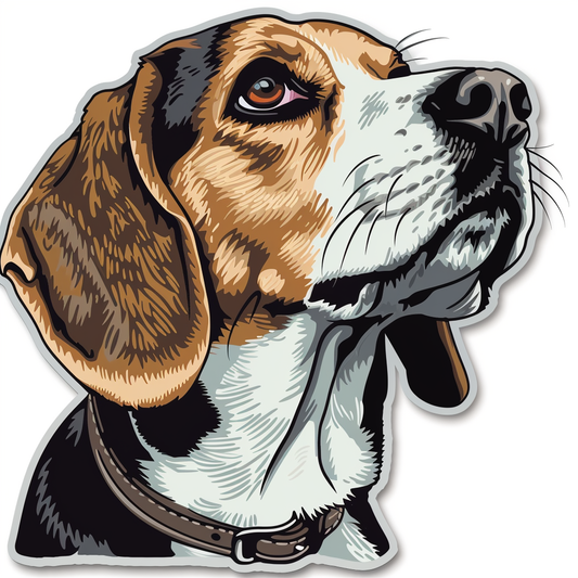Beagle dog Vinyl Decal Sticker for Car, Laptop, Tumbler and more # F011757