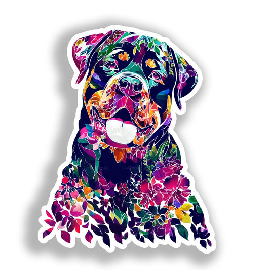 Rottweiler Dog Vinyl Decal Sticker for Car, Laptop, Tumbler and more # A019209-4" x 4"