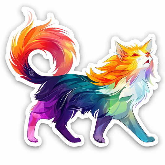 Adorable Turkish Angora Cat  Vinyl Decal Sticker for Car, Laptop, Tumbler and more # F020898-4" x 4"