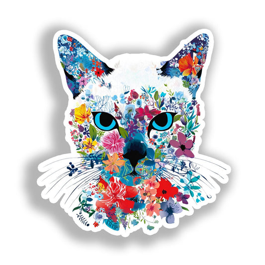 Burmese Cat Vinyl Decal Sticker for Car, Laptop, Tumbler and more # A018908-4" x 4"