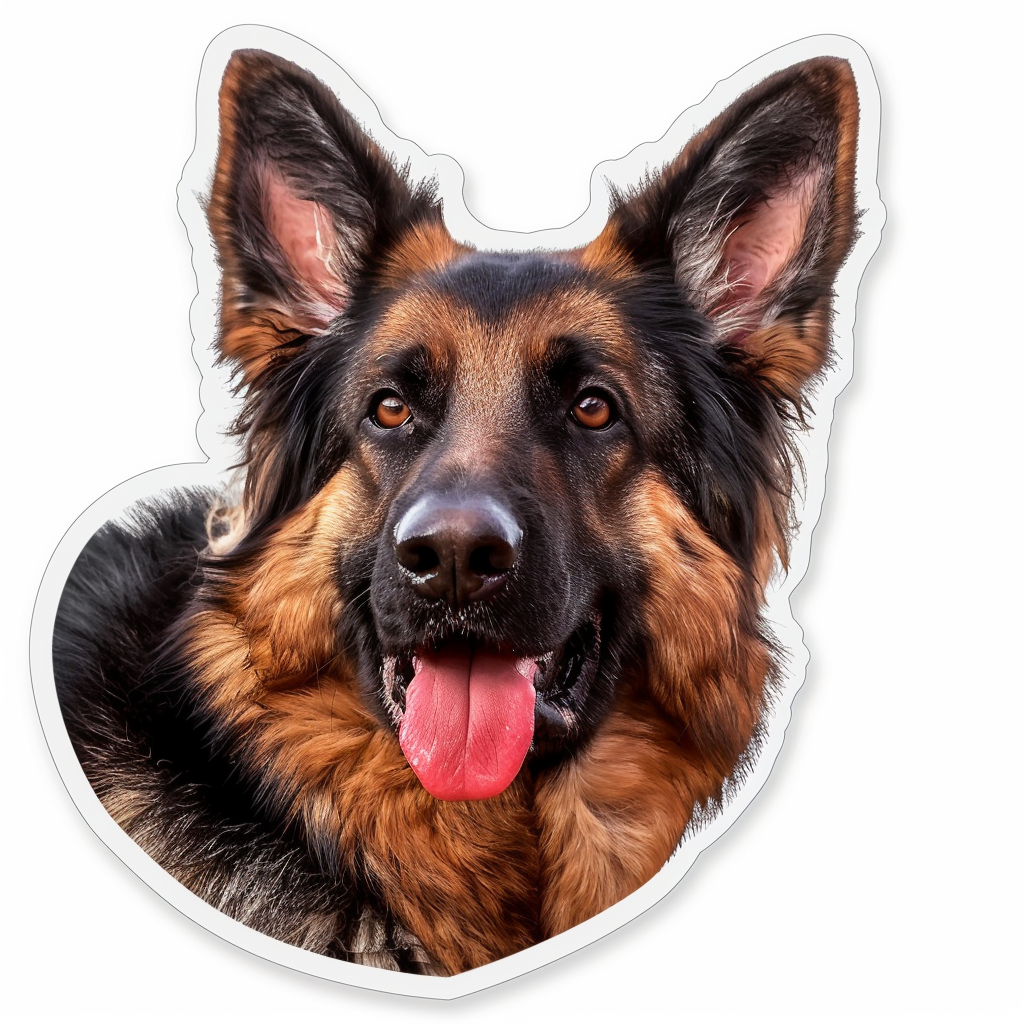 German Shepherd Dog Vinyl Decal Sticker for Car, Laptop, Tumbler and more # F011374