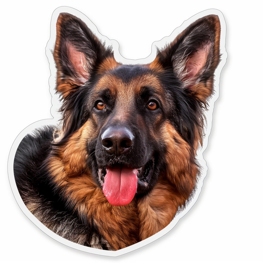 German Shepherd Dog Vinyl Decal Sticker for Car, Laptop, Tumbler and more # F011374