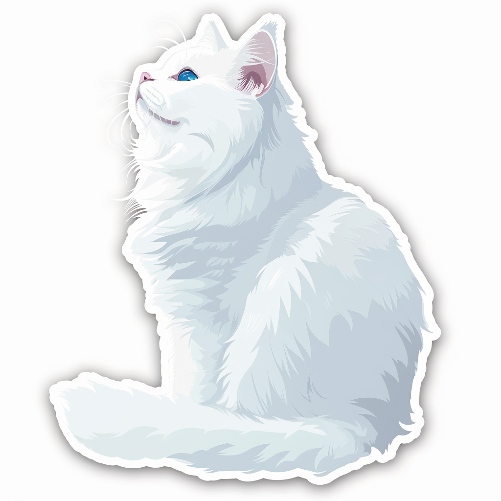 Persian cat Vinyl Decal Sticker for Car, Laptop, Tumbler and more # F07854