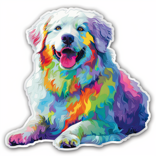 Sticker of Great Pyrenees dog  Vinyl Decal Sticker for Car, Laptop, Tumbler and more # F023659