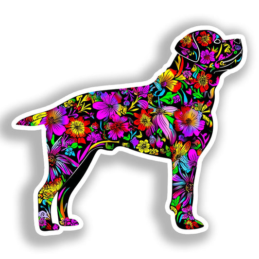Rottweiler Dog Vinyl Decal Sticker for Car, Laptop, Tumbler and more # A019218-4" x 4"