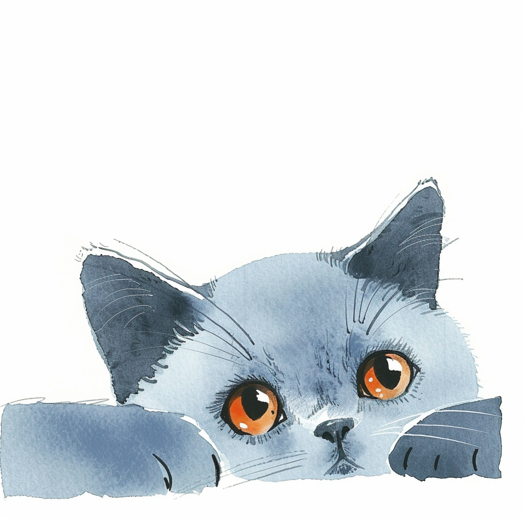 British Shorthair cat Vinyl Decal Sticker for Car, Laptop, Tumbler and more # F07881