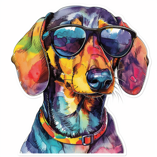 Dachshund Dog Vinyl Decal Sticker for Car, Laptop, Tumbler and more # F012994