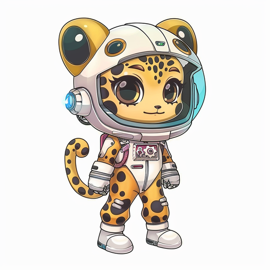 Leopard majestic Expressive surreal Vinyl Decal Sticker for Car, Laptop, Tumbler and more # F022624