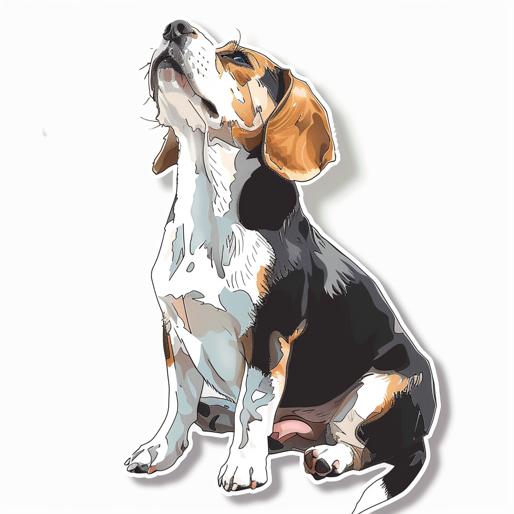Beagle Dog Vinyl Decal Sticker for Car, Laptop, Tumbler and more # F07139