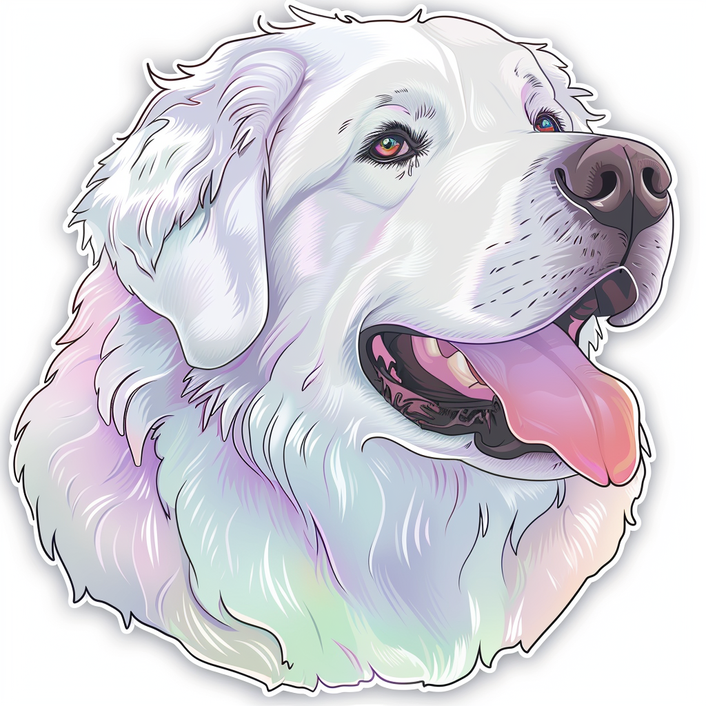 Great Pyrenees dog  Vinyl Decal Sticker for Car, Laptop, Tumbler and more # F023519