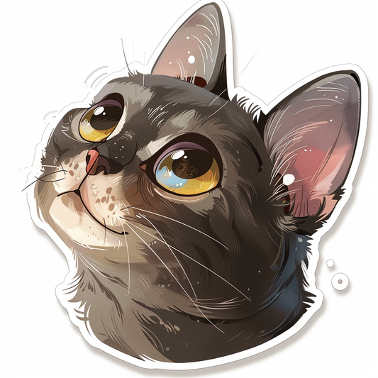 British Shorthair cat Vinyl Decal Sticker for Car, Laptop, Tumbler and more # F07979