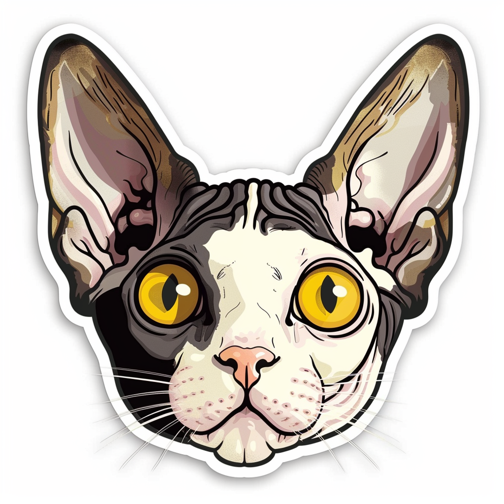 Sphynx cat Vinyl Decal Sticker for Car, Laptop, Tumbler and more # F07997